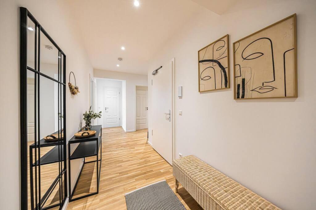 Stylisches Zentrales City-Apartment Mit 2 Balkonen Leipzig Exterior foto