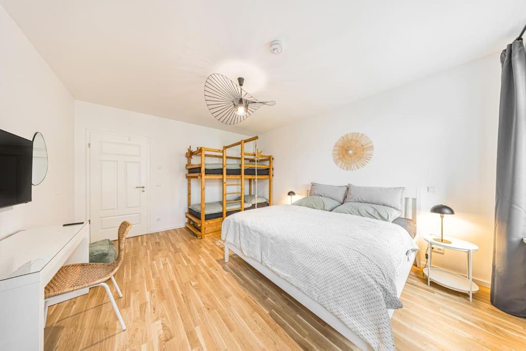 Stylisches Zentrales City-Apartment Mit 2 Balkonen Leipzig Exterior foto