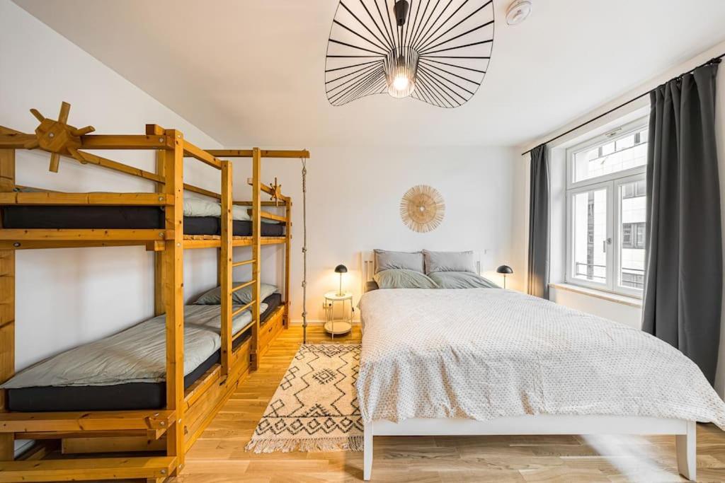 Stylisches Zentrales City-Apartment Mit 2 Balkonen Leipzig Exterior foto